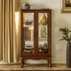 Streamdale Furniture Streamdale Curio Cabinet Lighted Curio Diapaly Cabinet With Adjustable Shelves