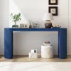 Streamdale Furniture Streamdale Curved Console Table With Vertical Stripe Design