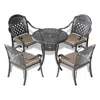 Streamdale Furniture Streamdale (cushions In Random Colors)5-piece Set Of Cast Aluminum Patio Furniture With Cushions