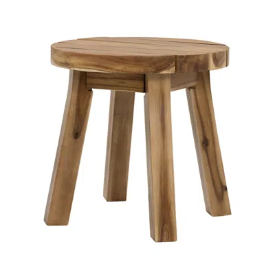 Streamdale Furniture Streamdale D16x16" Round Side Table, Solid Wood