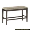 Streamdale Furniture Streamdale Dark Brown Counter Height Bench (1-piece)