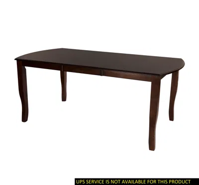 Streamdale Furniture Streamdale Dark Cherry Dining Table With Extension Leaf
