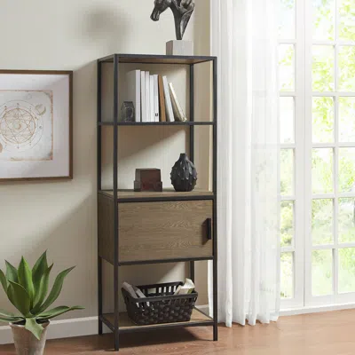 Streamdale Furniture Streamdale Darley 3-shelf Bookcase With Storage Cabinet