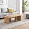 Streamdale Furniture Streamdale Detachable Rectangle Wood Coffee Table (47.24" X 35.43")