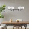 Streamdale Furniture Streamdale Devon 6-light Chandelier With Bowl Shaped Glass Shades