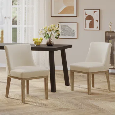 Streamdale Furniture Streamdale Dining Chair Mp2 (set Of 2) In Neutral