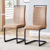 Streamdale Furniture Streamdale Dining Chairs, Tech Cloth High Back Upholstered Side Chair (set Of 2)