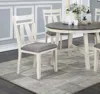Streamdale Furniture Streamdale Dining Room Furniture Set Of 2 Chairs Fabric Cushion Seat Clean