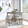Streamdale Furniture Streamdale Dining Table, Bar Table And Chairs Set, 5 Piece Set