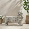 Streamdale Furniture Streamdale Dog Statue Bench - Garden Accent Seating