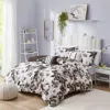 Streamdale Furniture Streamdale Dorsey Floral Print Duvet Cover Set