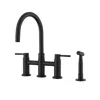 Streamdale Furniture Streamdale Double Handle Bridge Kitchen Faucet With Side Spray