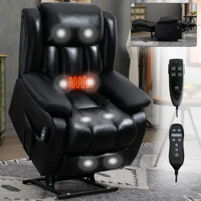 Streamdale Furniture Streamdale Dual Motor Infinite Position Up To 350 Lbs Electric Medium Size In Black