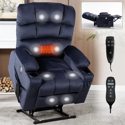 Streamdale Furniture Streamdale Dual Motor Power Lift Recliner With Massage And Heat (350 Lbs)