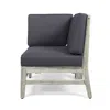 Streamdale Furniture Streamdale Durable Acacia Wood Corner Chair With Water-resistant Cushions
