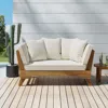 Streamdale Furniture Streamdale Durable Acacia Wood Daybed With Expandable Frame And Water-resistant Cushions