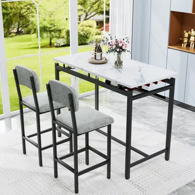 Streamdale Furniture Streamdale Durable & Cozy Dining Chair Set With Premium Cushions And Sturdy Steel Frame
