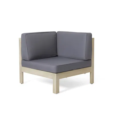 Streamdale Furniture Streamdale Durable X-back Corner Chair With Water-resistant Cushions