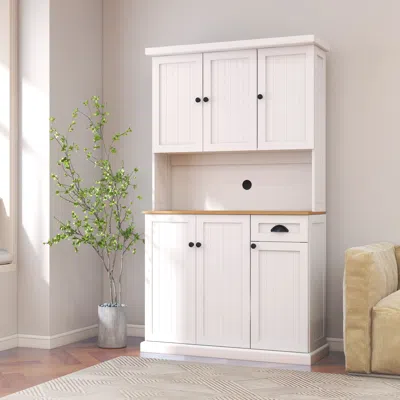 Streamdale Furniture Streamdale E1 Mdf Kitchen Buffet Cabinet With Adjustable Shelves And Uv Painting