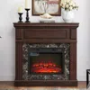 Streamdale Furniture Streamdale Electric Fireplace Mantel With Firebox
