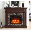 Streamdale Furniture Streamdale Electric Fireplace With Mantel And Realistic Stone Surround
