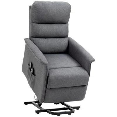 Streamdale Furniture Streamdale Electric Lift Recliner With Massage, Grey Fabric