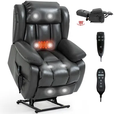 Streamdale Furniture Streamdale Electric Power Lift Recliner With Vibration Massage And Heating