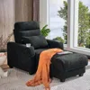 Streamdale Furniture Streamdale Electric Recliner Chair With Wireless Charging - Black