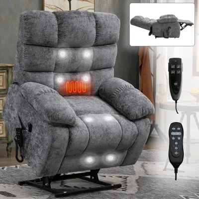 Streamdale Furniture Streamdale Electric Recliner Heat, Massage, Infinite Positions (350lbs)