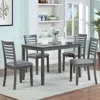 Streamdale Furniture Streamdale Elegant 5-piece Solid Wood Dining Table And Chair Set