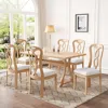 Streamdale Furniture Streamdale Elegant And Durable Solid Wood Dining Set With Upholstered Chairs