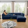 Streamdale Furniture Streamdale Elegant Blue Chenille L-shaped Sofa With Storage And Ottoman