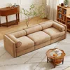 Streamdale Furniture Streamdale Elegant Camel Chenille 3-seater Sofa With Hidden Storage Compartment
