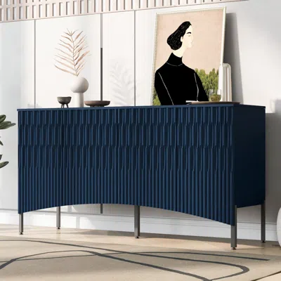 Streamdale Furniture Streamdale Elegant Curved Door Sideboard For Modern Spaces
