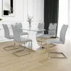 Streamdale Furniture Streamdale Elegant Dining Table Set With Stable Base