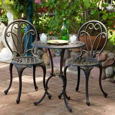 Streamdale Furniture Streamdale Elegant Floral Bistro Set