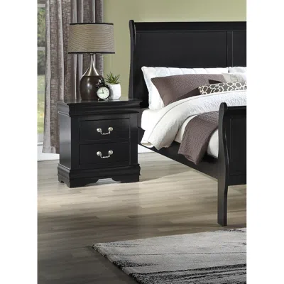 Streamdale Furniture Streamdale Elegant Louis Philip Nightstand With Ample Storage