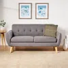 Streamdale Furniture Streamdale Elegant Loveseat Mid-century Flair With Modern Twist