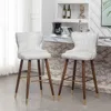 Streamdale Furniture Streamdale Elegant Mid-century Barstools With Button Tufted Backs