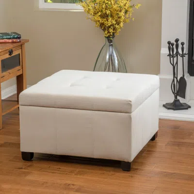 Streamdale Furniture Streamdale Elegant Modern Fabric Ottoman With Spacious Storage For A Versatile Oasis