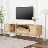 Streamdale Furniture Streamdale Elegant Multifunctional Tv Stand With Concealed Storage And Cable Management