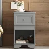 Streamdale Furniture Streamdale Elegant Nightstand Classic Nightstand With Drawer And Shelf
