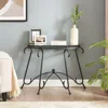 Streamdale Furniture Streamdale Elegant Rustic Glass Coffee Table Set With Versatile Configuration
