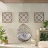Streamdale Furniture Streamdale Elegant Teardrop Rattan Hanging Chair With Plush Cushions