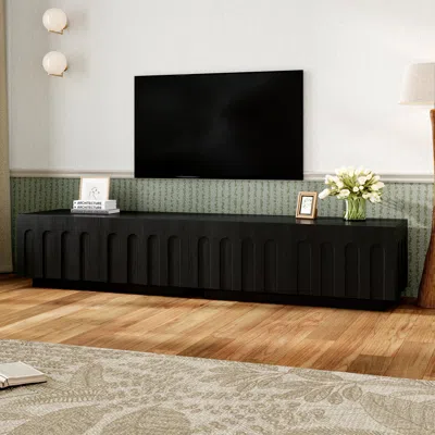 Streamdale Furniture Streamdale Elegant Tv Stand/coffee Table/organizer - Black