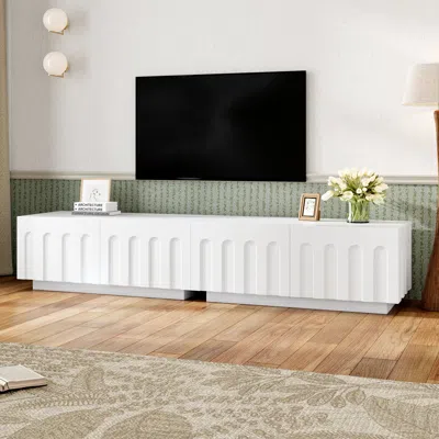 Streamdale Furniture Streamdale Elegant Tv Stand/coffee Table/organizer - White