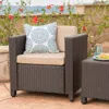 Streamdale Furniture Streamdale Elegant Wicker Club Chair Comfort And Style For Your Outdoor Oasis