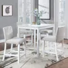 Streamdale Furniture Streamdale Elegant Wooden Counter Height Dining Set With Upholstered Chairs
