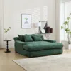 Streamdale Furniture Streamdale Emerald Green Chenille 2-seater Sofa With Back Pillows