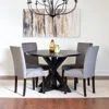Streamdale Furniture Streamdale Enbridge 5-piece Dining Set, Cross-buck Dining Table With 4 Stylish Chairs